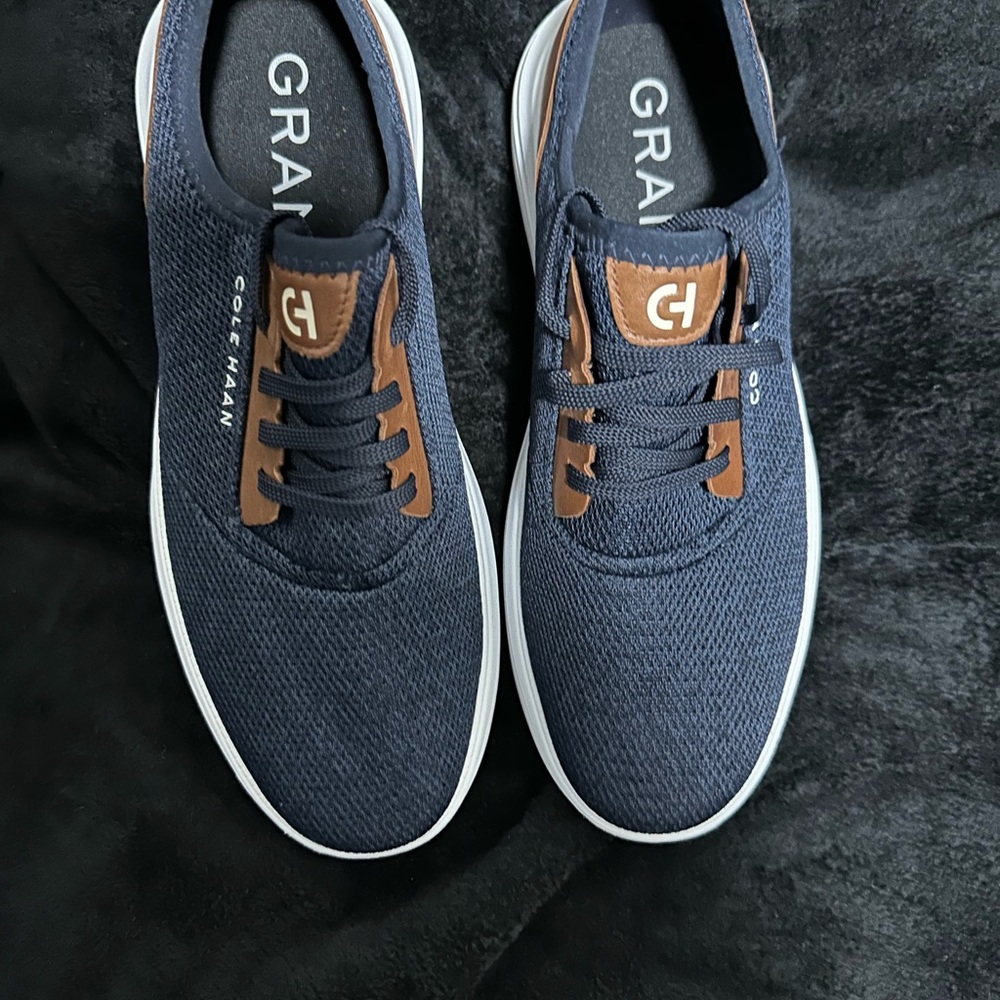 Cole Haan Generation ZeroGrand Sneakers Shoes Men’s Size 10 Navy Blue Stitchlite